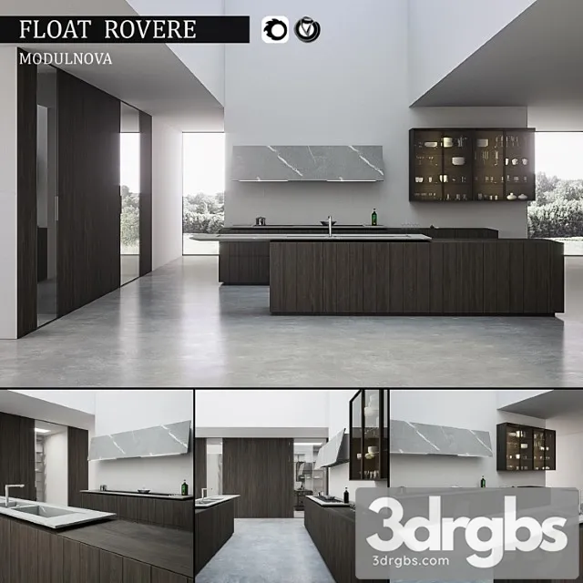 Kitchen Float Rovere 3D Model Free