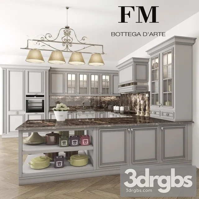 kitchen FM Bottega London 3D Model Free