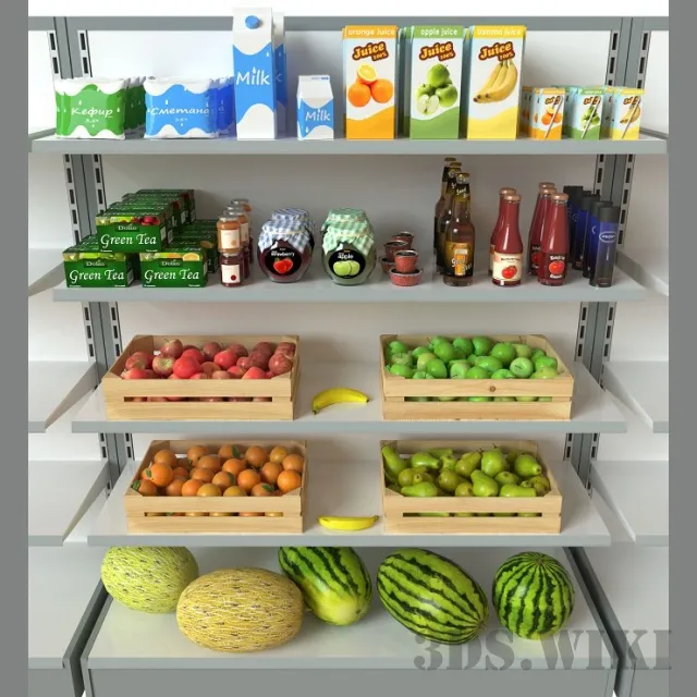 kitchen - Food set 3D Model