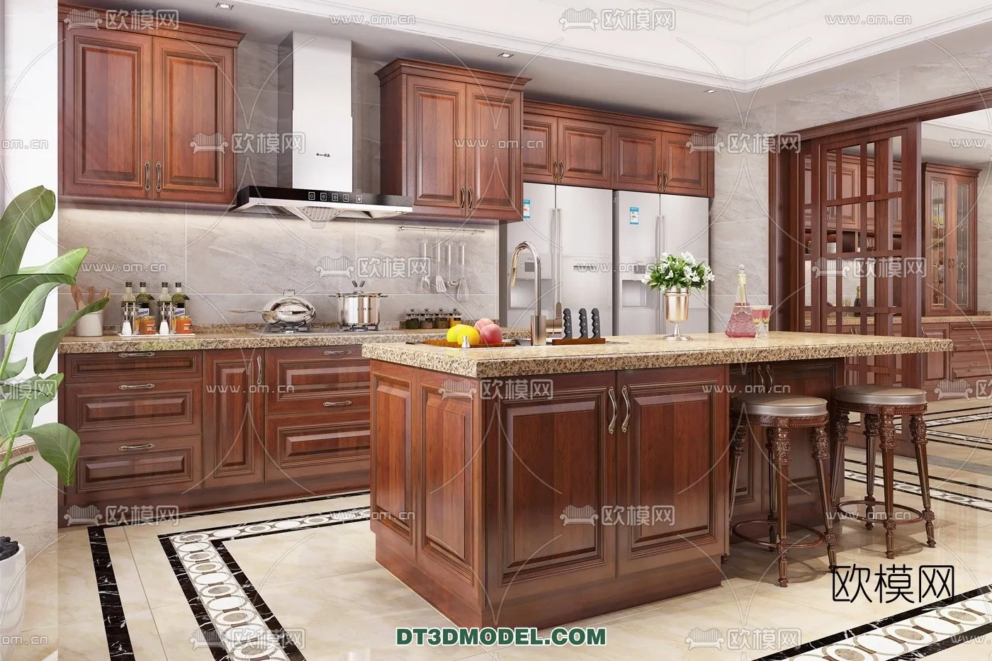 Kitchen for Home - Interior 3D Models - 005