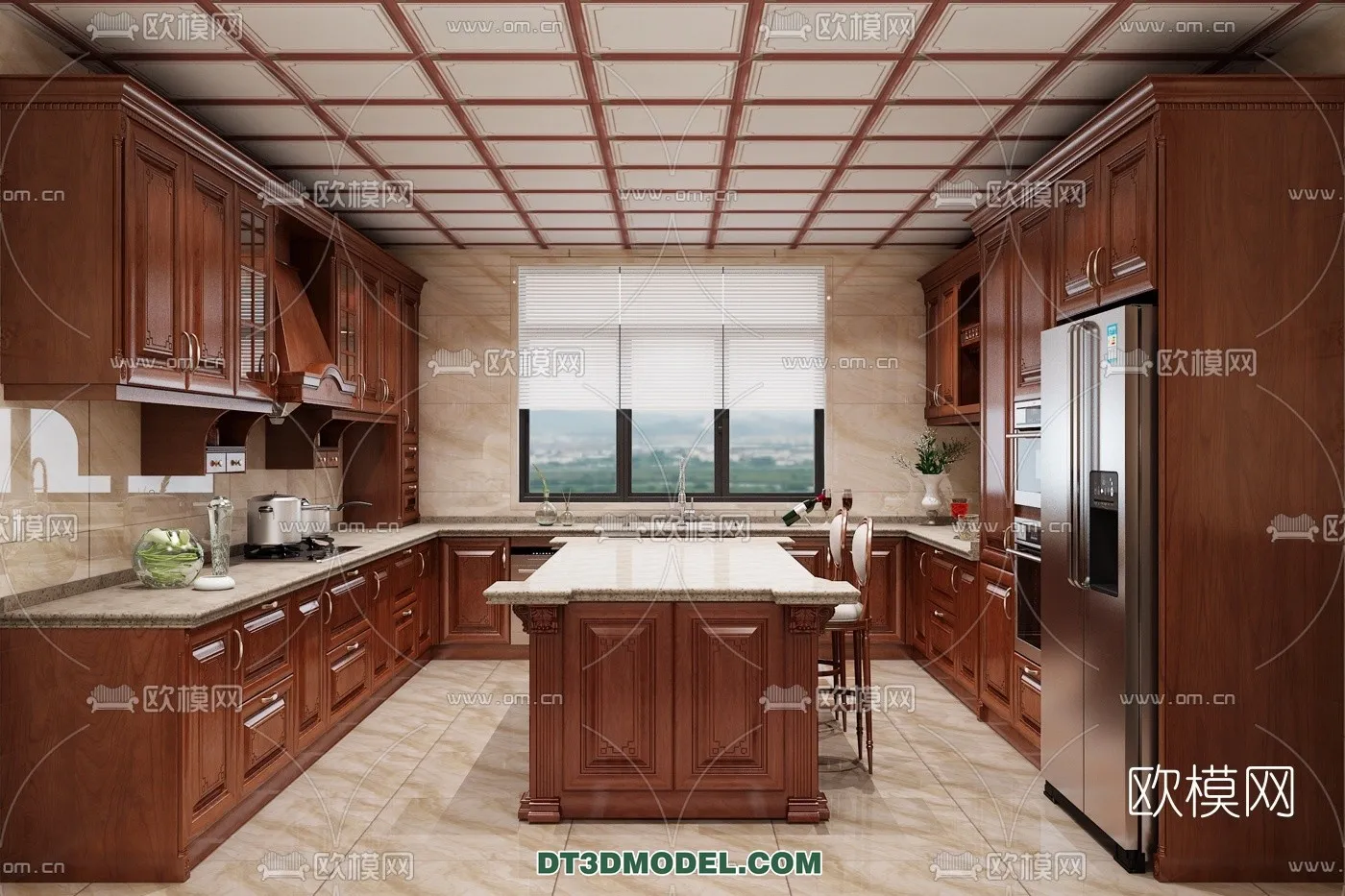 Kitchen for Home - Interior 3D Models - 006