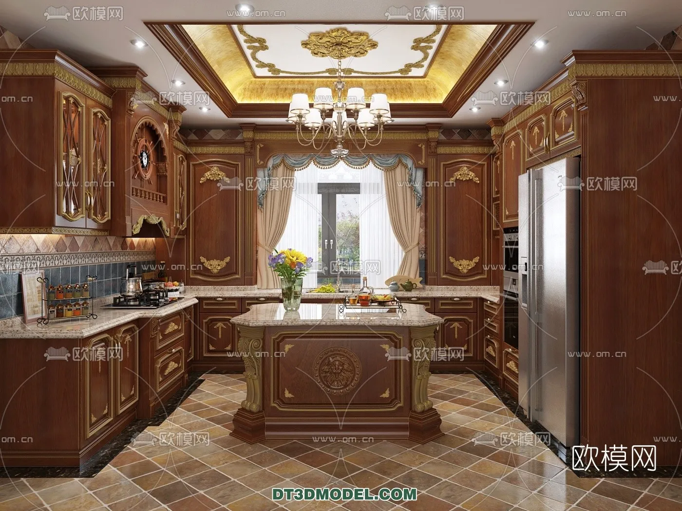 Kitchen for Home - Interior 3D Models - 011