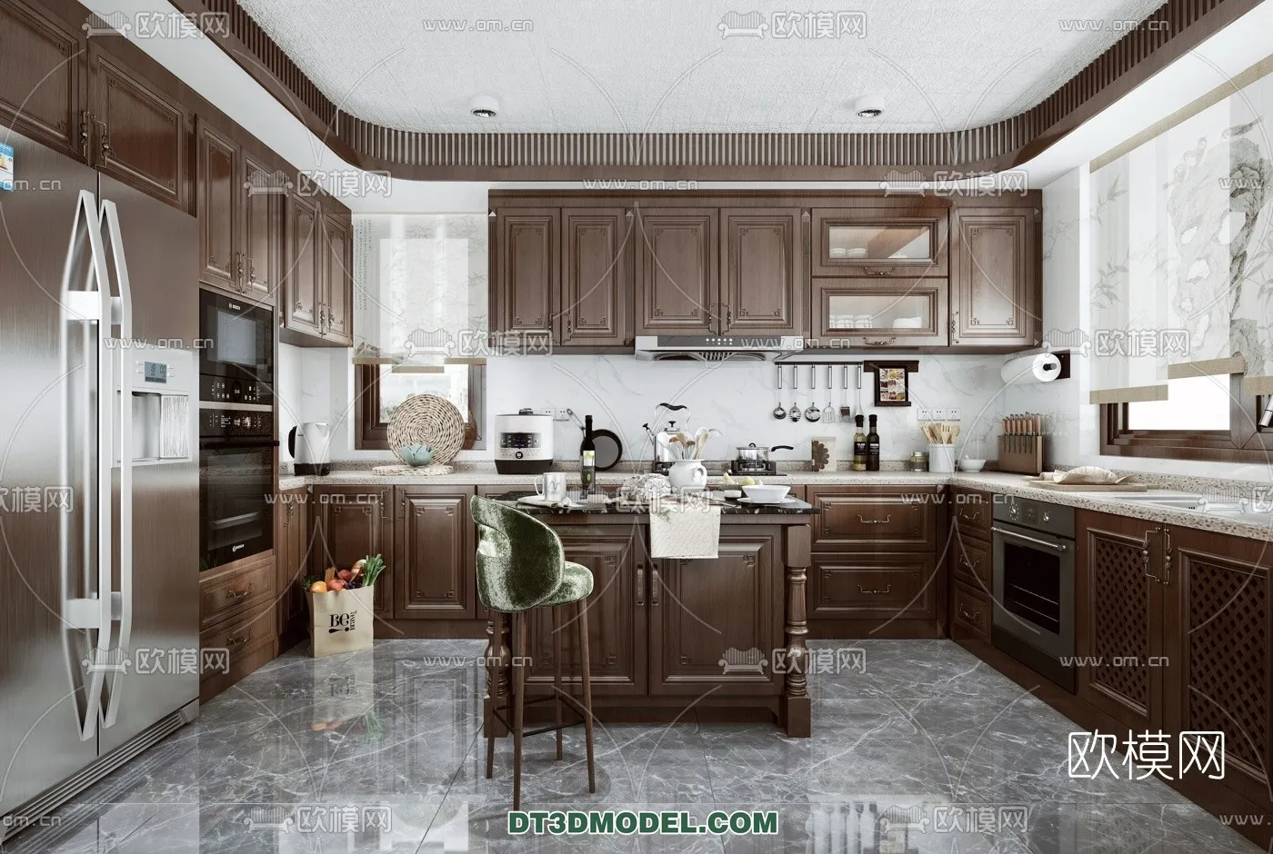 Kitchen for Home - Interior 3D Models - 012