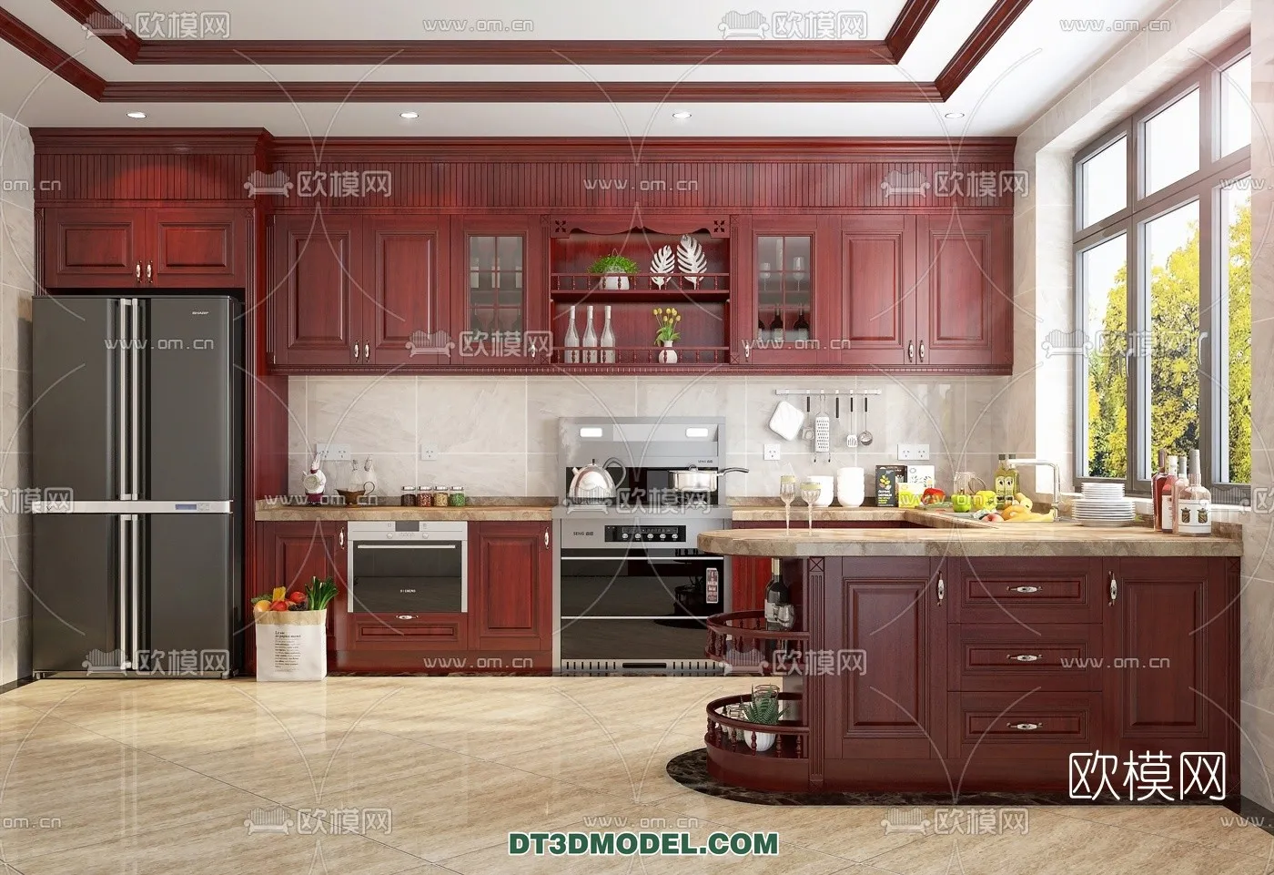 Kitchen for Home - Interior 3D Models - 019