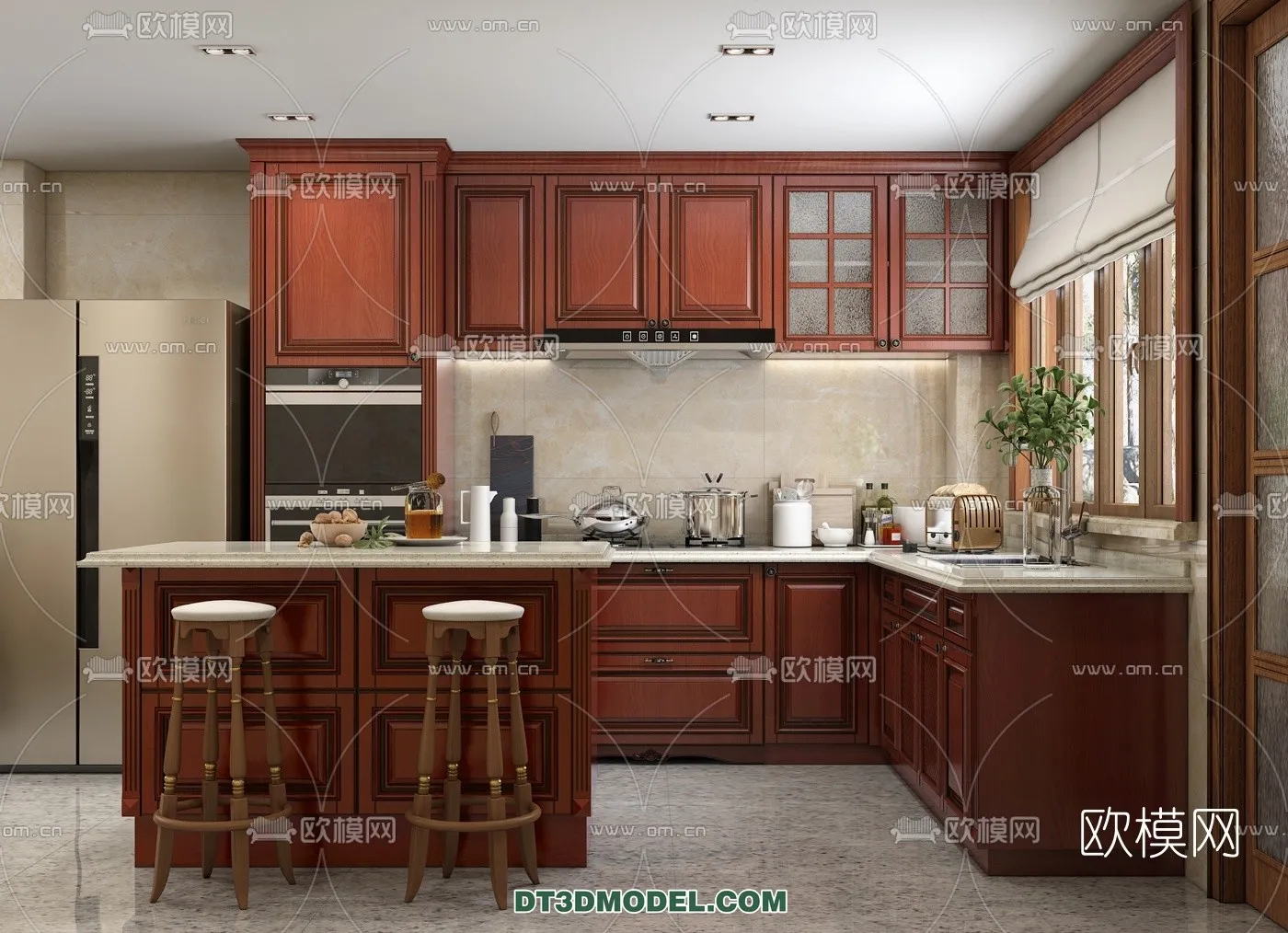 Kitchen for Home - Interior 3D Models - 020