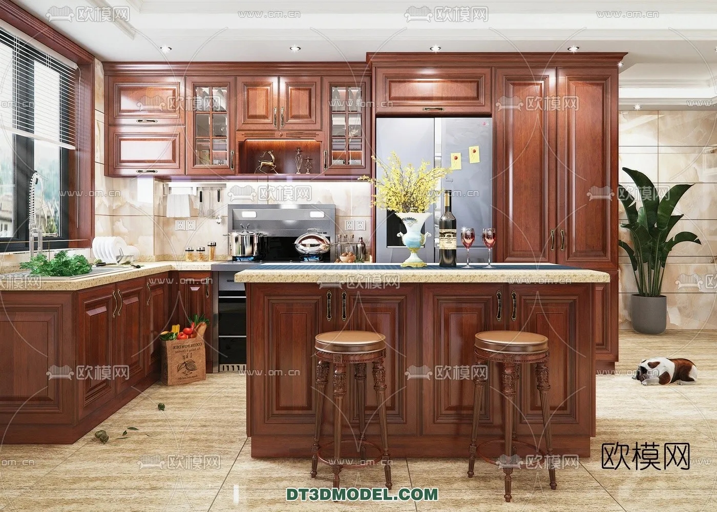 Kitchen for Home - Interior 3D Models - 023