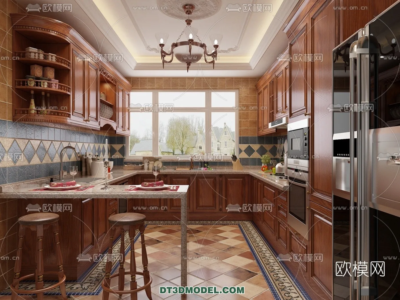 Kitchen for Home - Interior 3D Models - 025