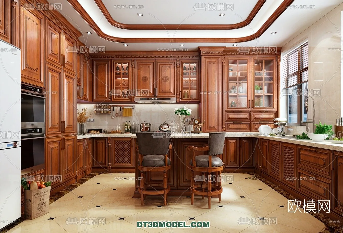 Kitchen for Home - Interior 3D Models - 028