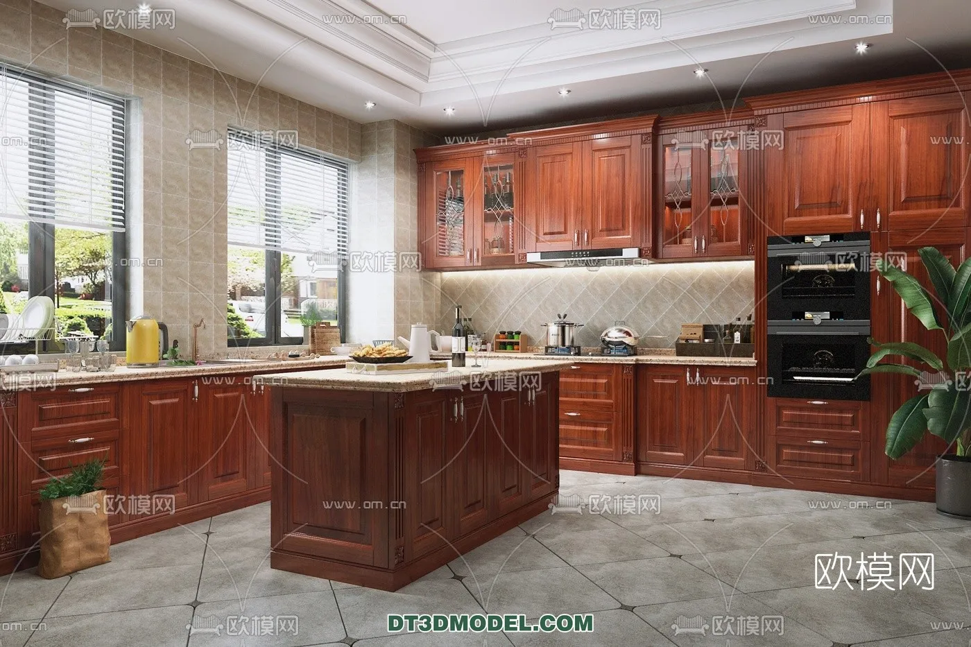 Kitchen for Home - Interior 3D Models - 034