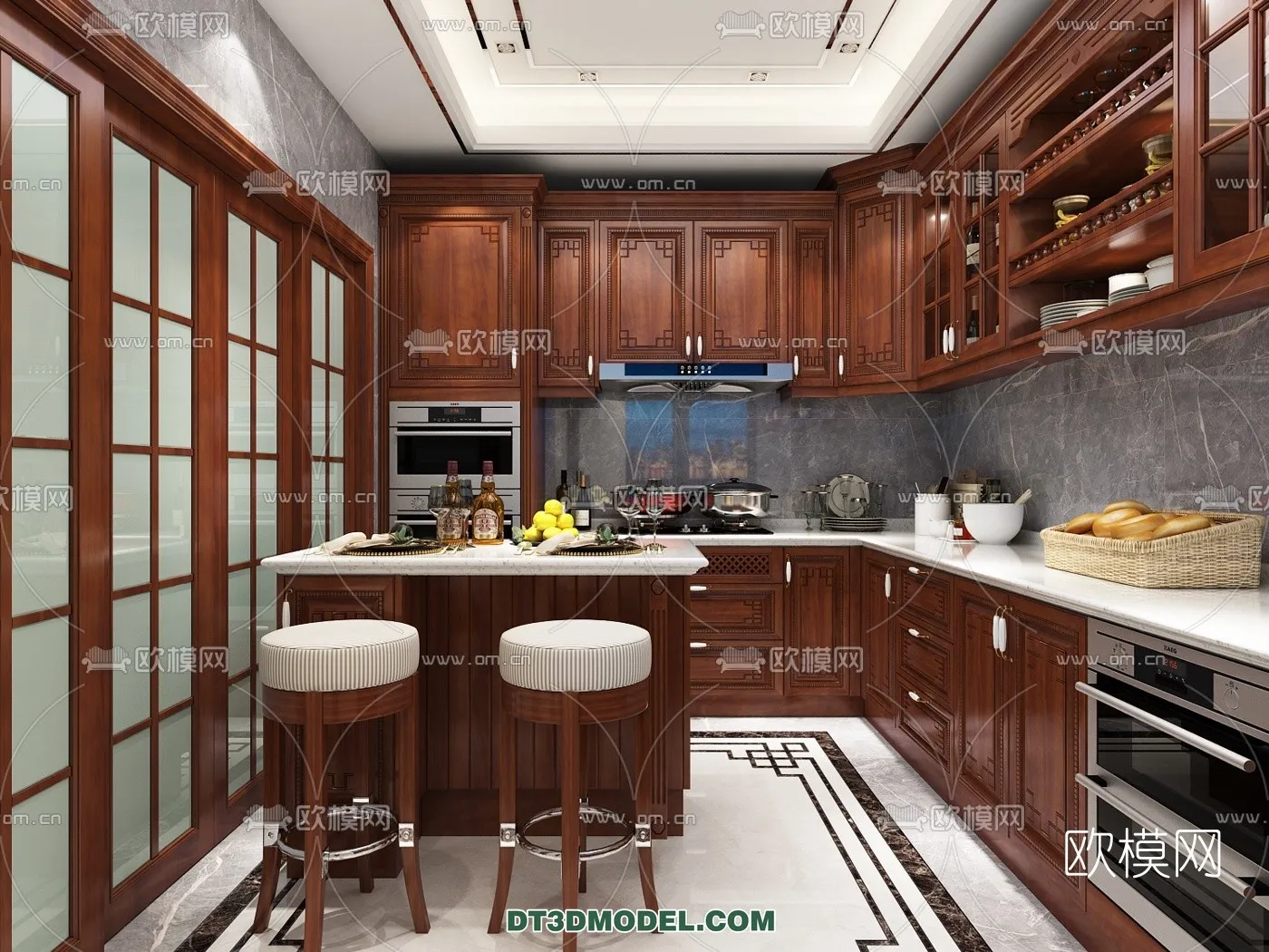 Kitchen for Home - Interior 3D Models - 036