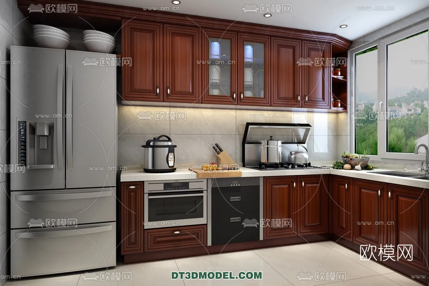 Kitchen for Home - Interior 3D Models - 038