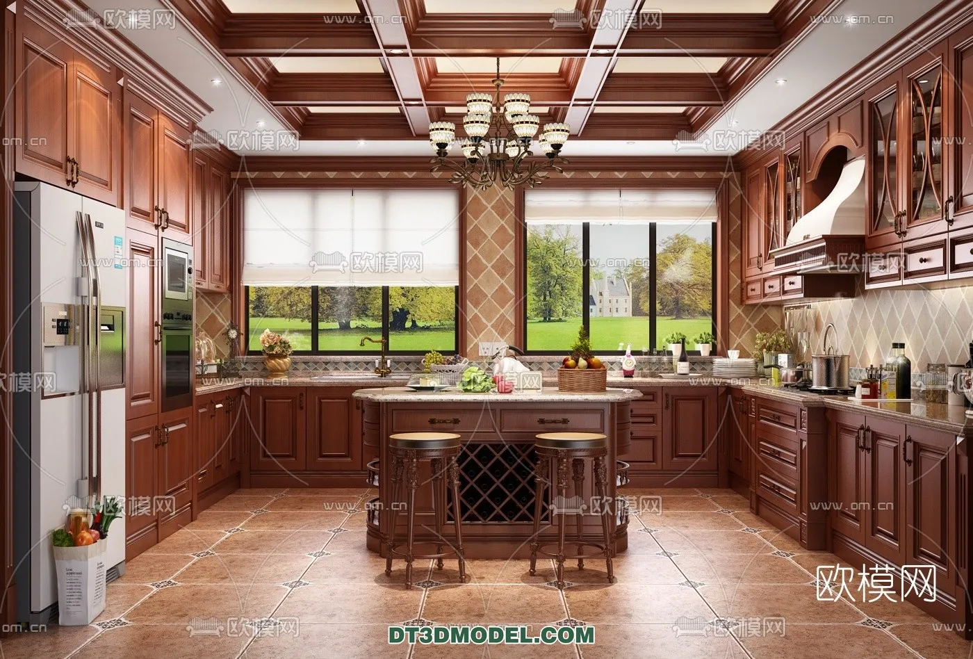 Kitchen for Home - Interior 3D Models - 040