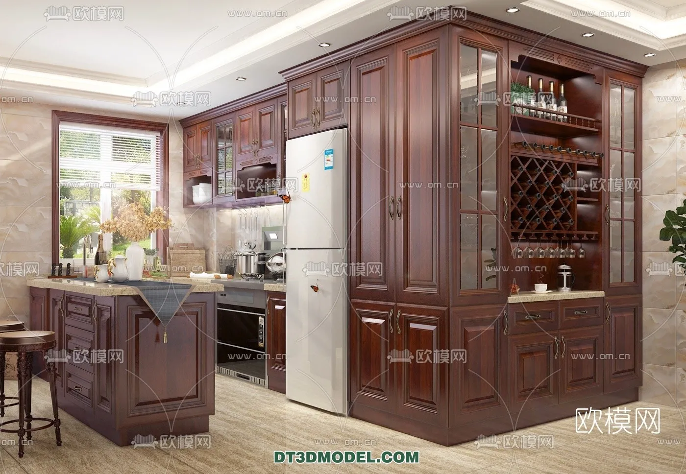 Kitchen for Home - Interior 3D Models - 041