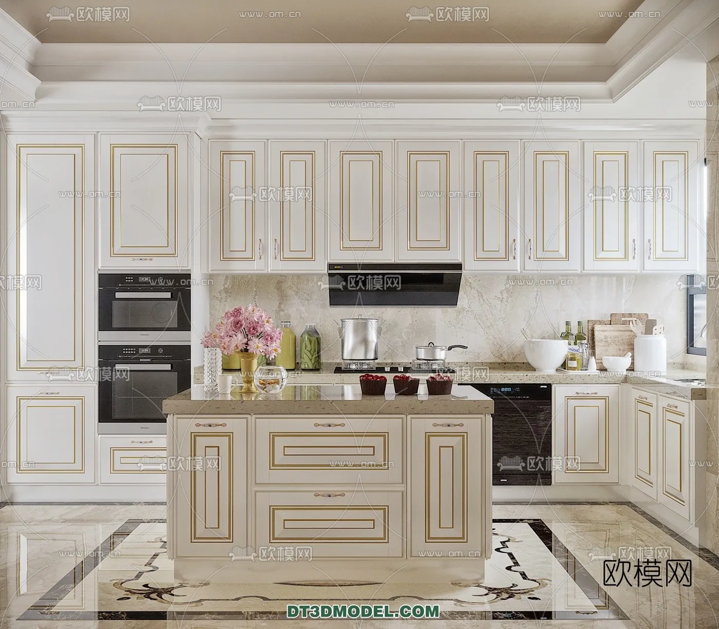 Kitchen for Home - Interior 3D Models - 043