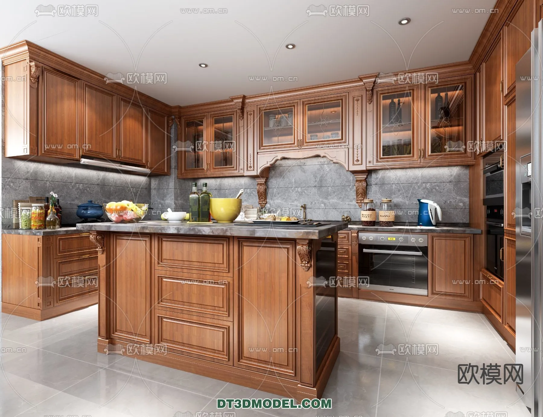Kitchen for Home - Interior 3D Models - 045