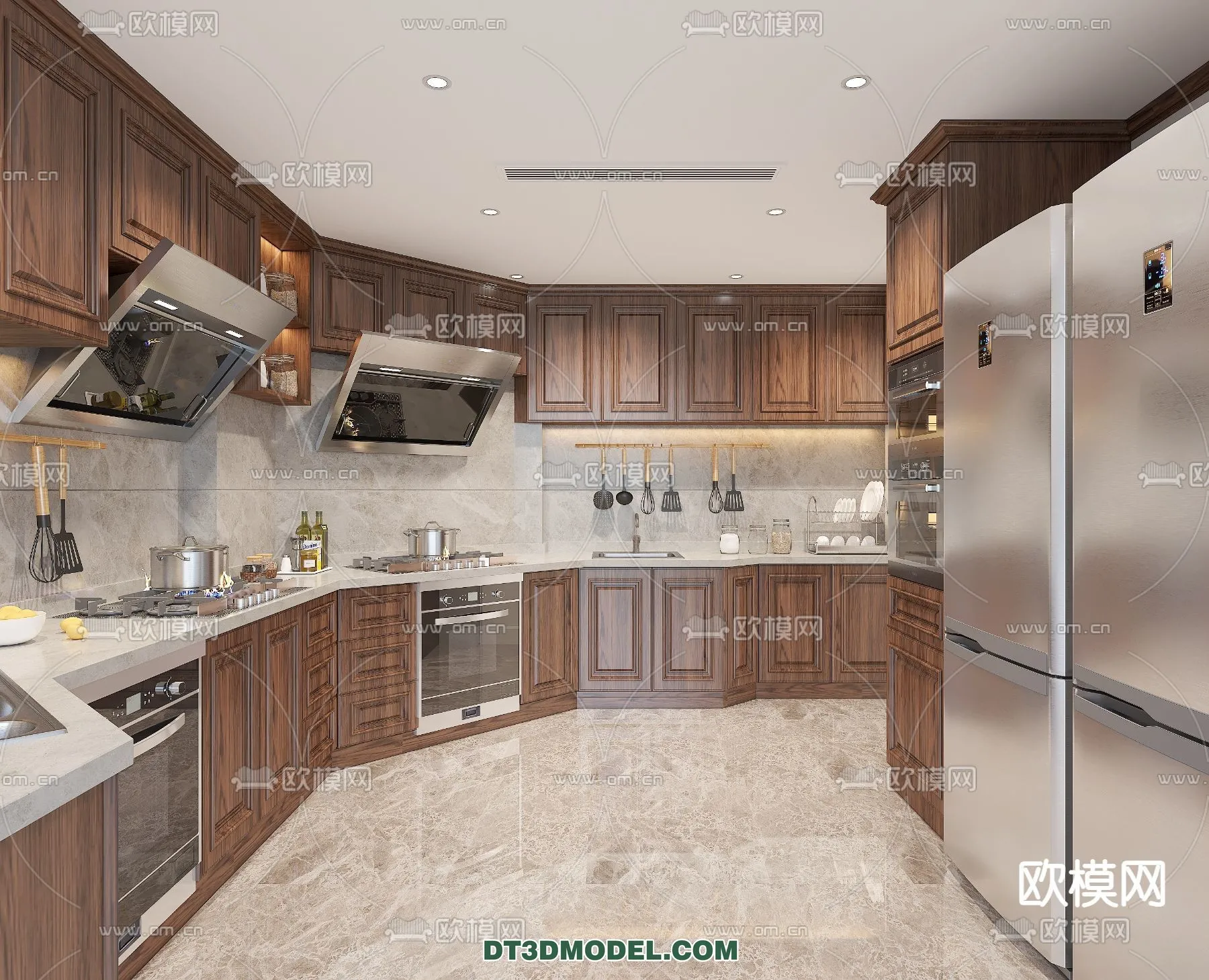 Kitchen for Home - Interior 3D Models - 046