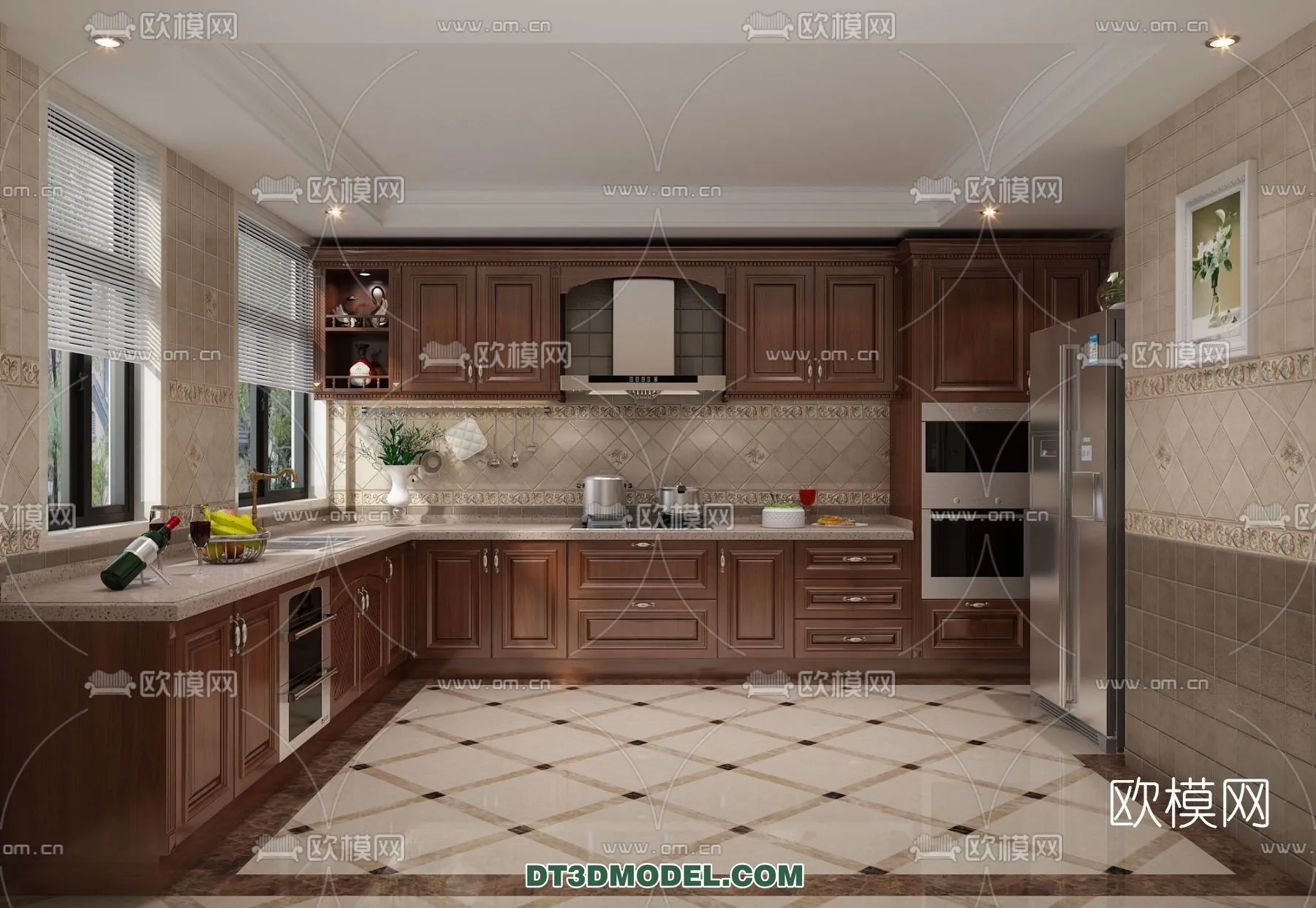 Kitchen for Home - Interior 3D Models - 052