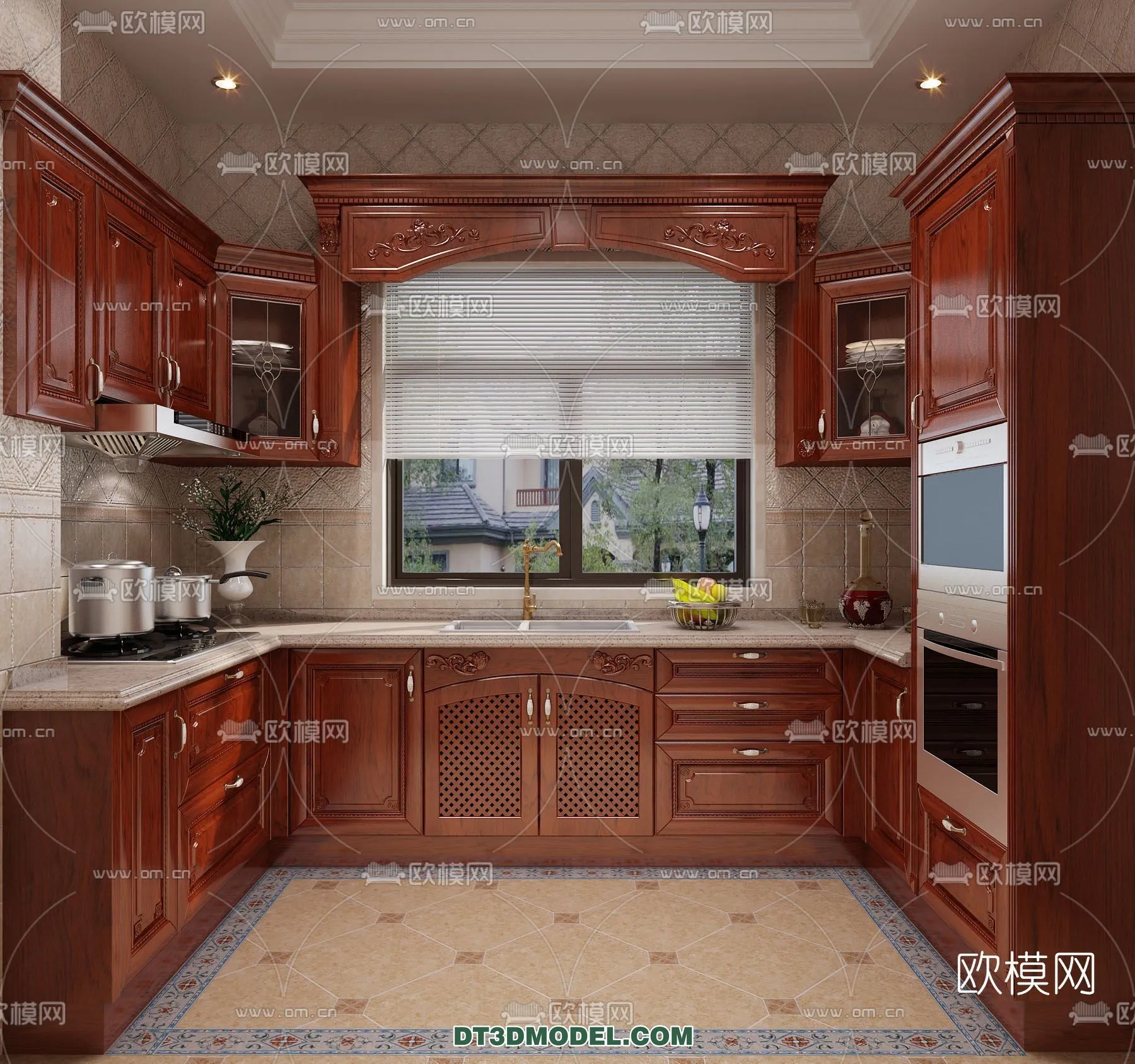 Kitchen for Home - Interior 3D Models - 054