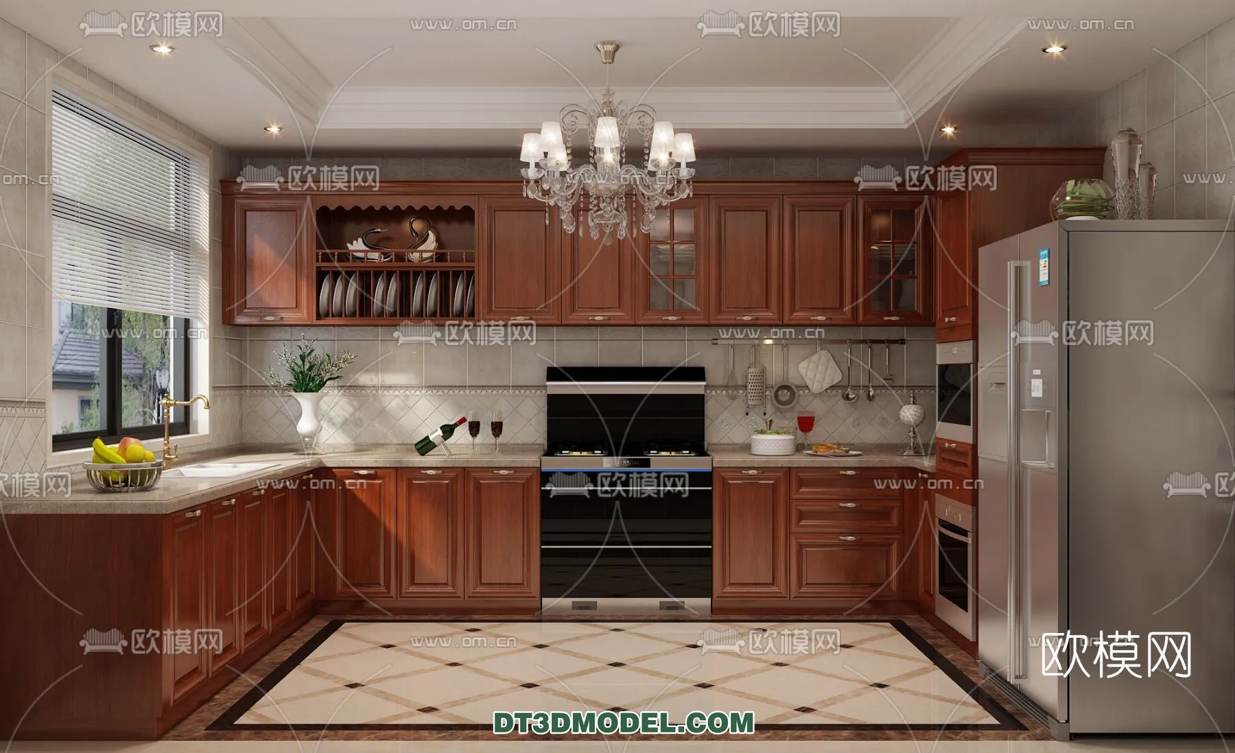 Kitchen for Home - Interior 3D Models - 055