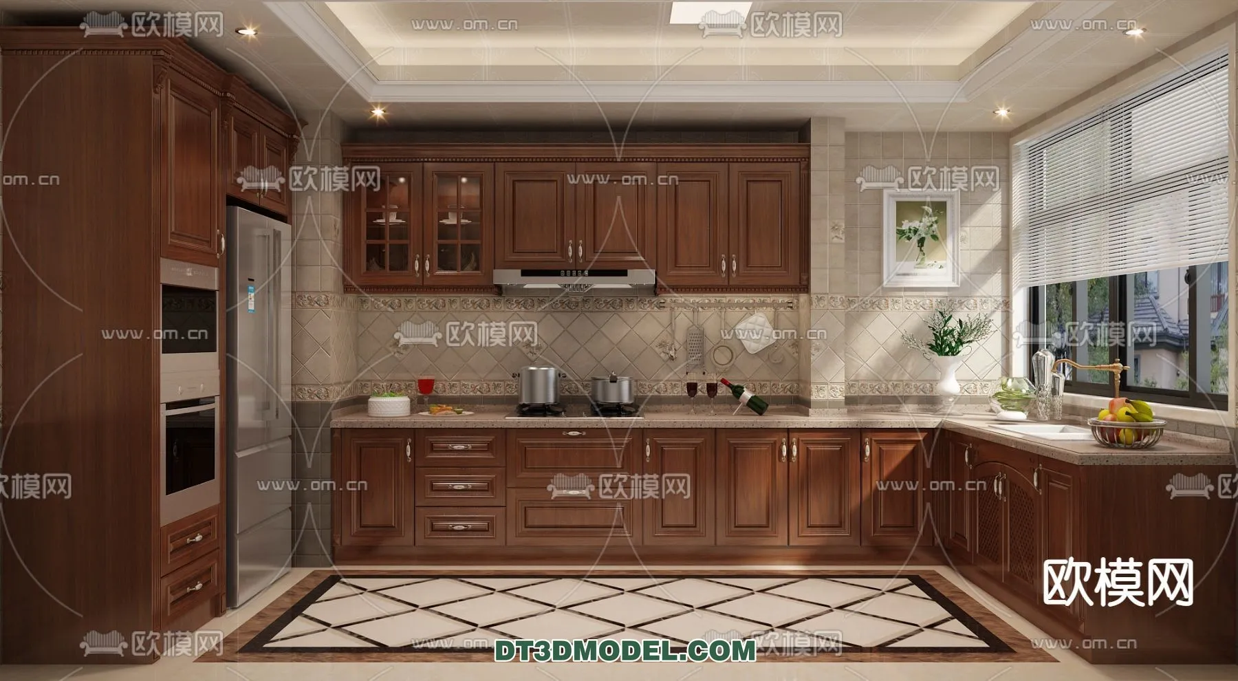 Kitchen for Home - Interior 3D Models - 058