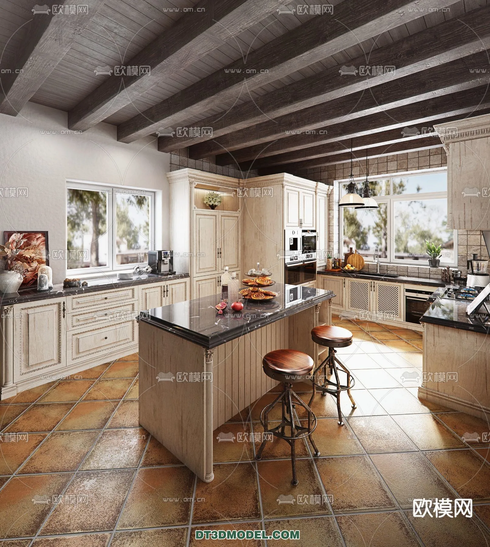 Kitchen for Home - Interior 3D Models - 061
