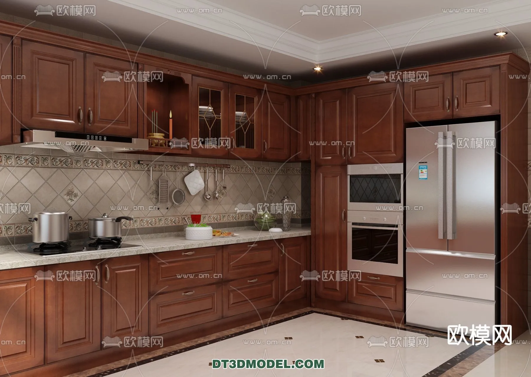 Kitchen for Home - Interior 3D Models - 070