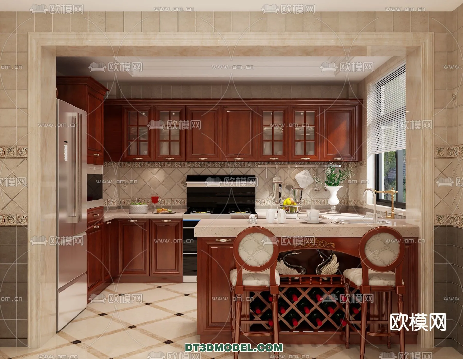 Kitchen for Home - Interior 3D Models - 071