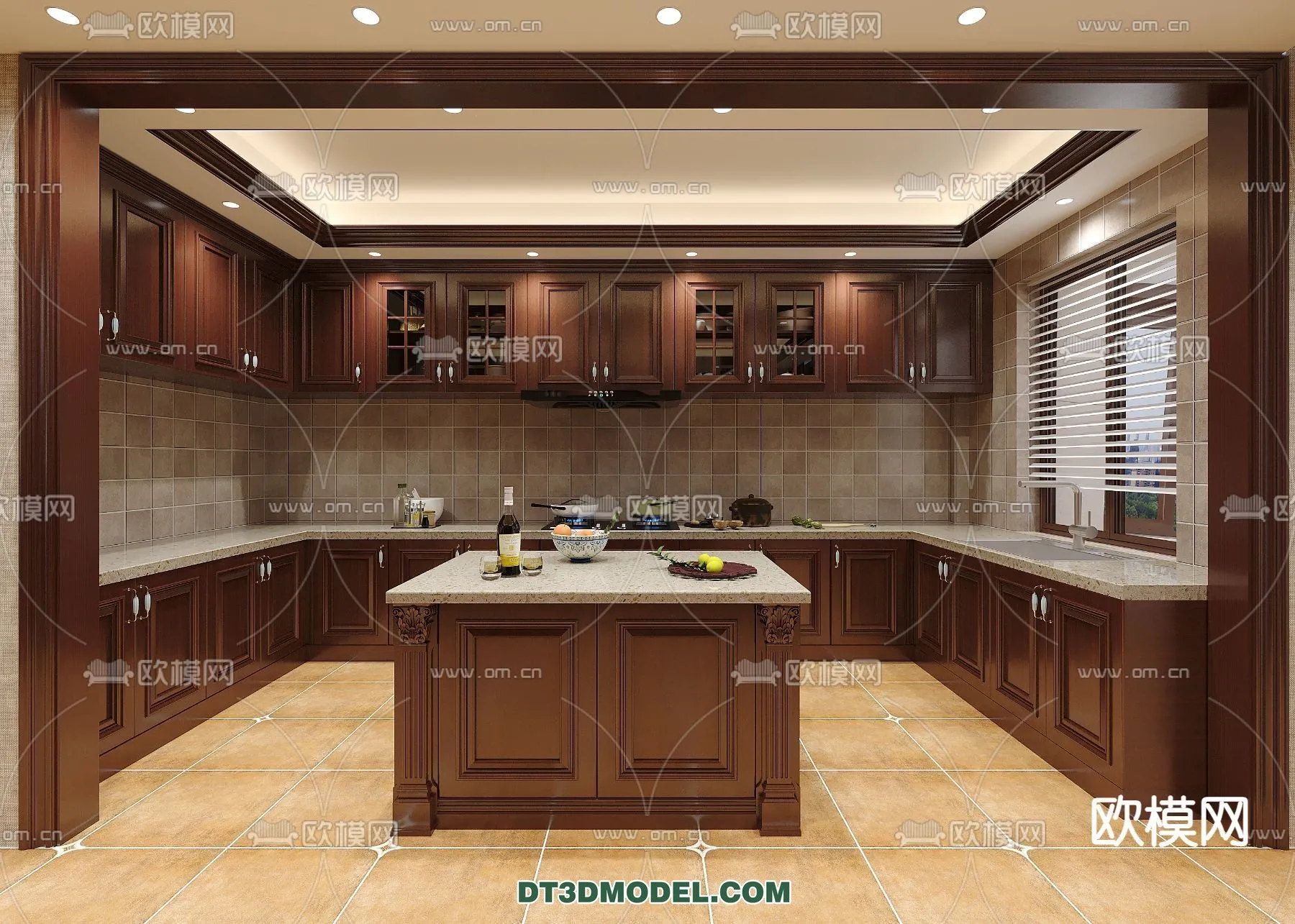 Kitchen for Home - Interior 3D Models - 076