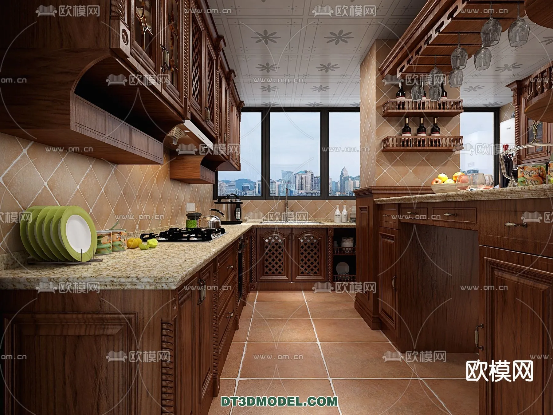 Kitchen for Home - Interior 3D Models - 078