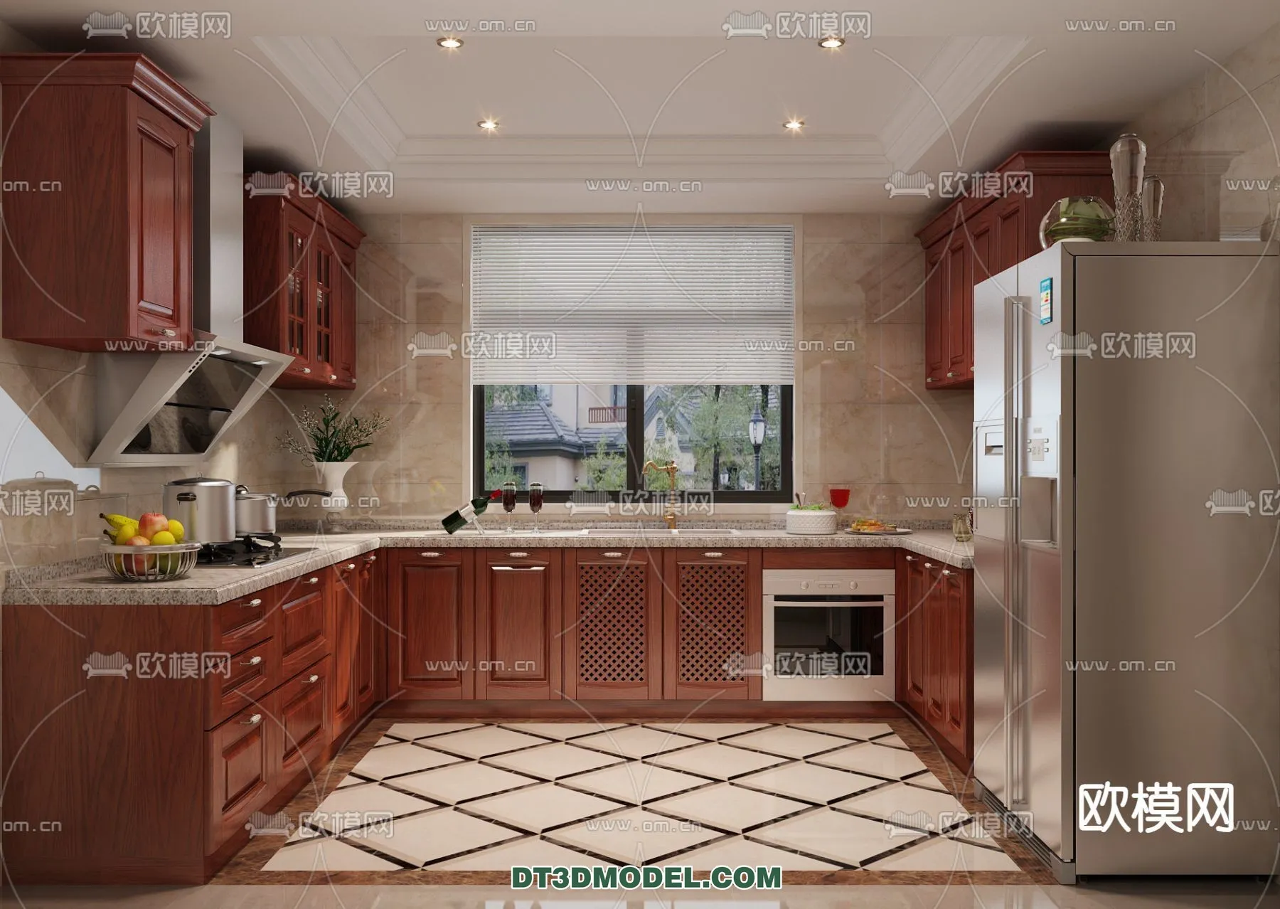 Kitchen for Home - Interior 3D Models - 083