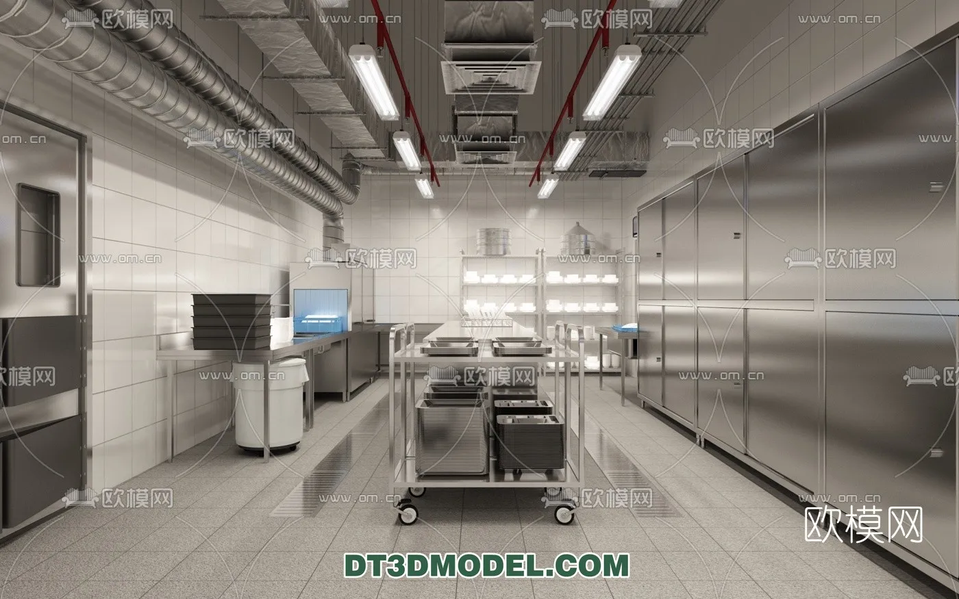 Kitchen for Restaurant - 3D Models - 005