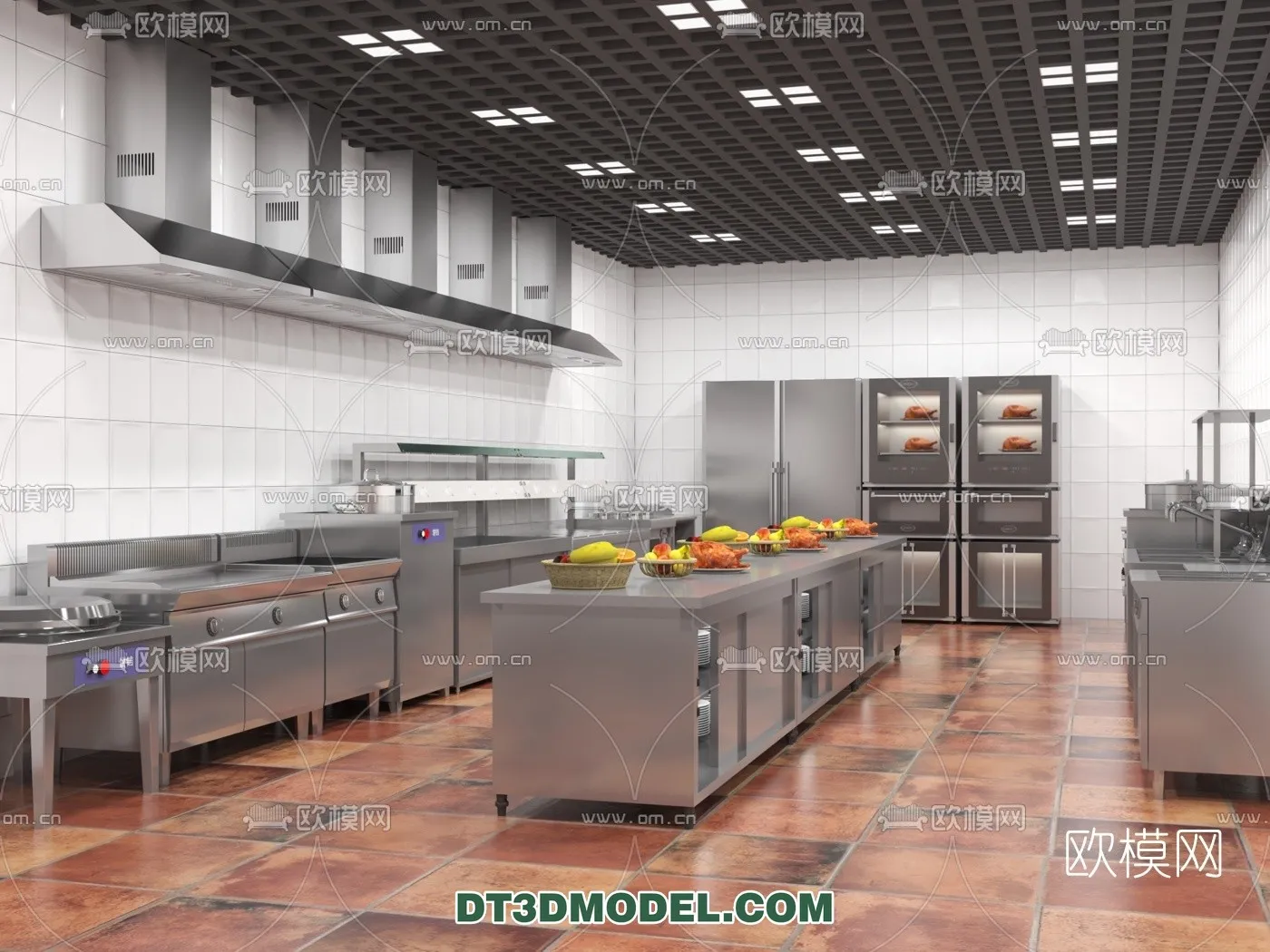 Kitchen for Restaurant - 3D Models - 006