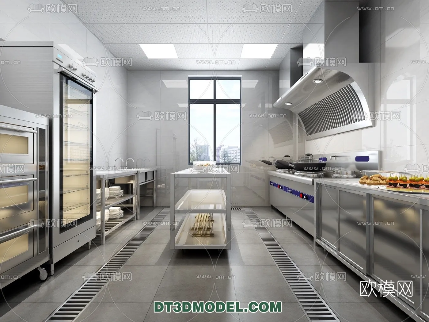 Kitchen for Restaurant - 3D Models - 007