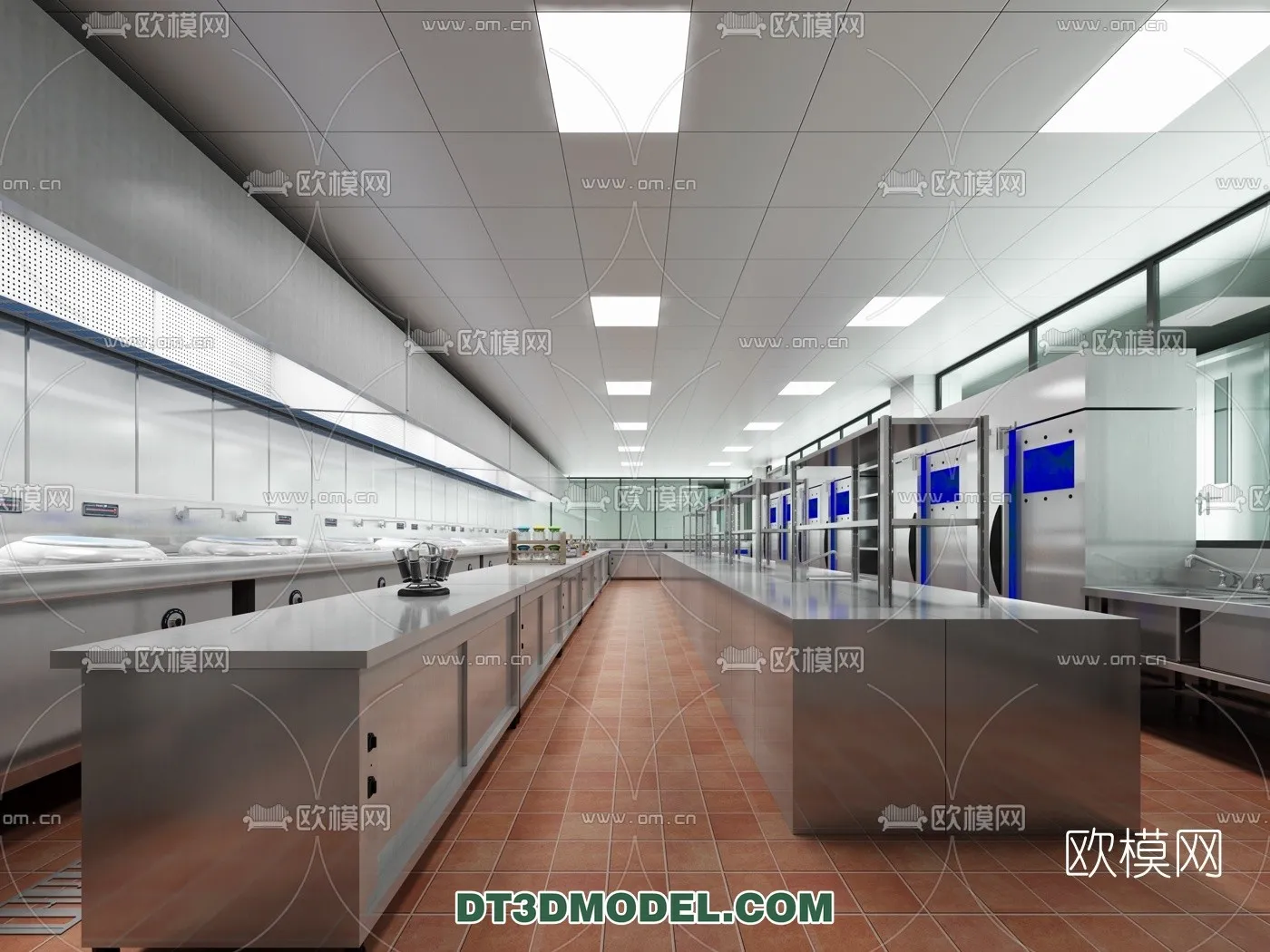 Kitchen for Restaurant - 3D Models - 014