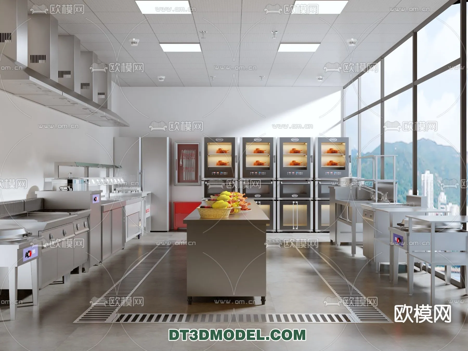 Kitchen for Restaurant - 3D Models - 017