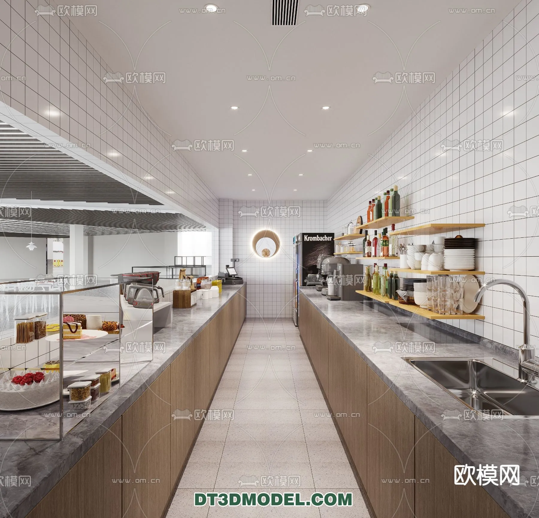 Kitchen for Restaurant - 3D Models - 023