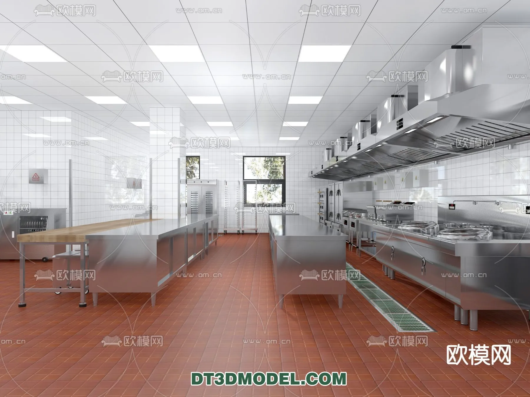 Kitchen for Restaurant - 3D Models - 027