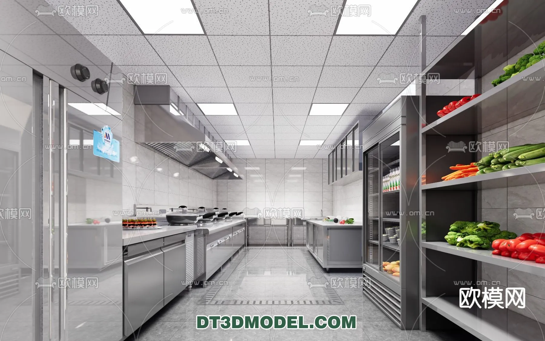 Kitchen for Restaurant - 3D Models - 030