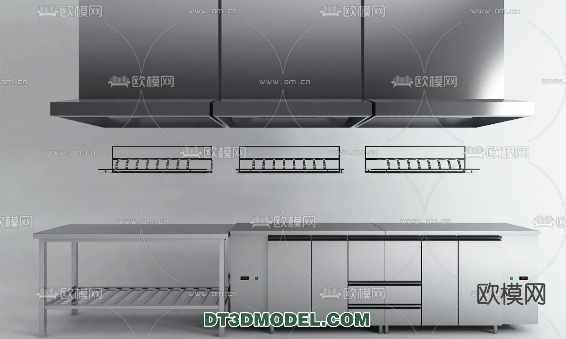 Kitchen for Restaurant - 3D Models - 037