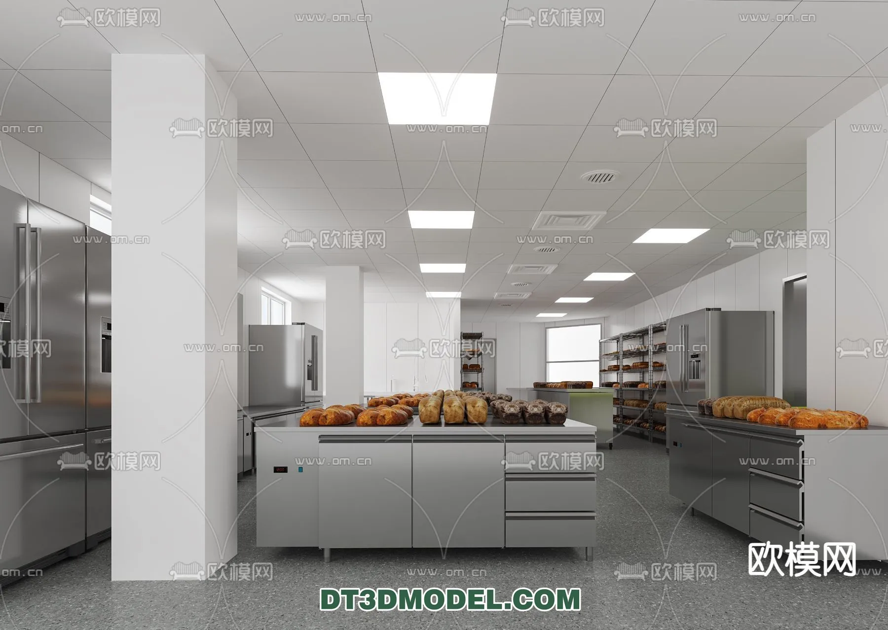 Kitchen for Restaurant - 3D Models - 041