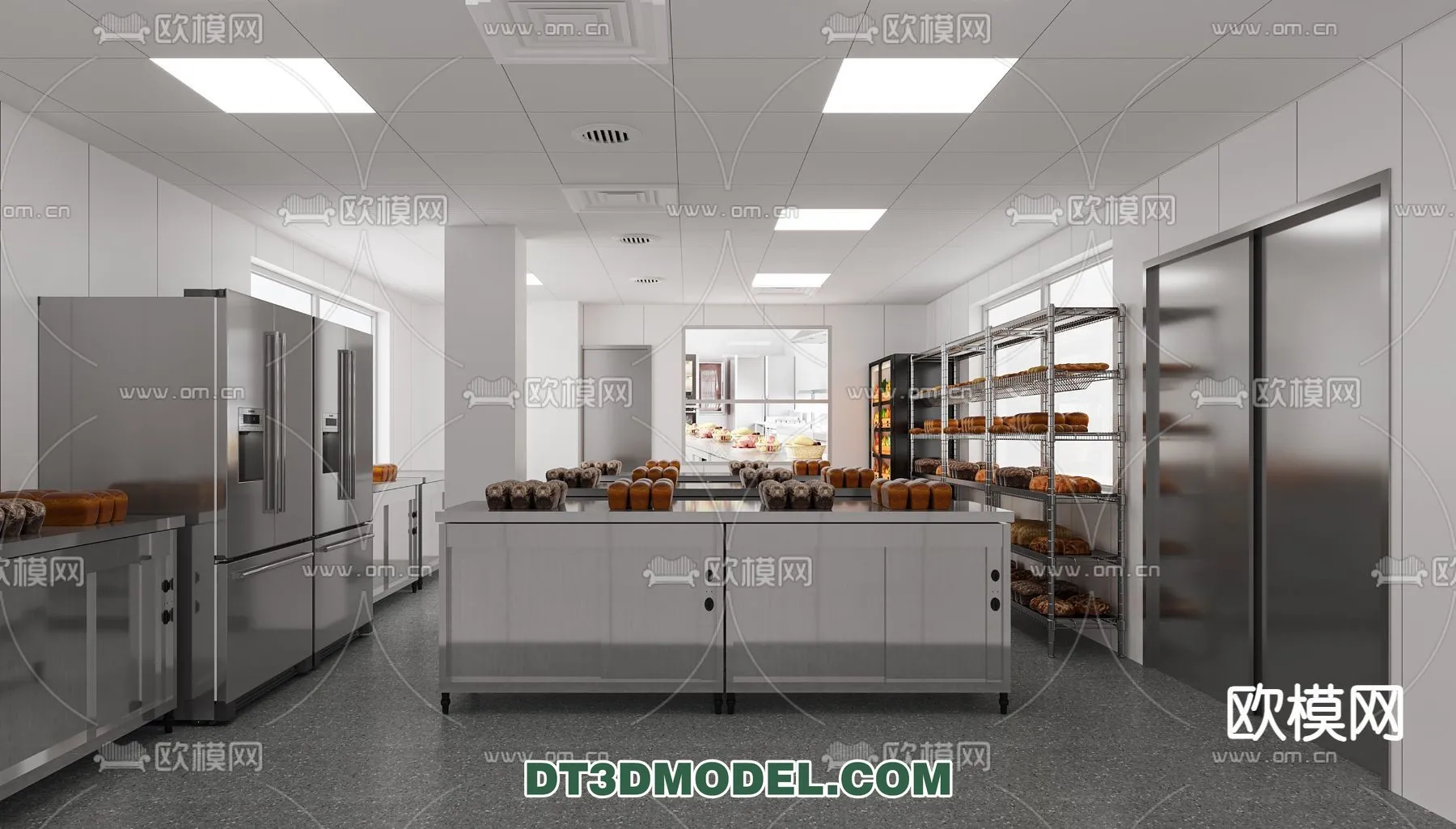 Kitchen for Restaurant - 3D Models - 042