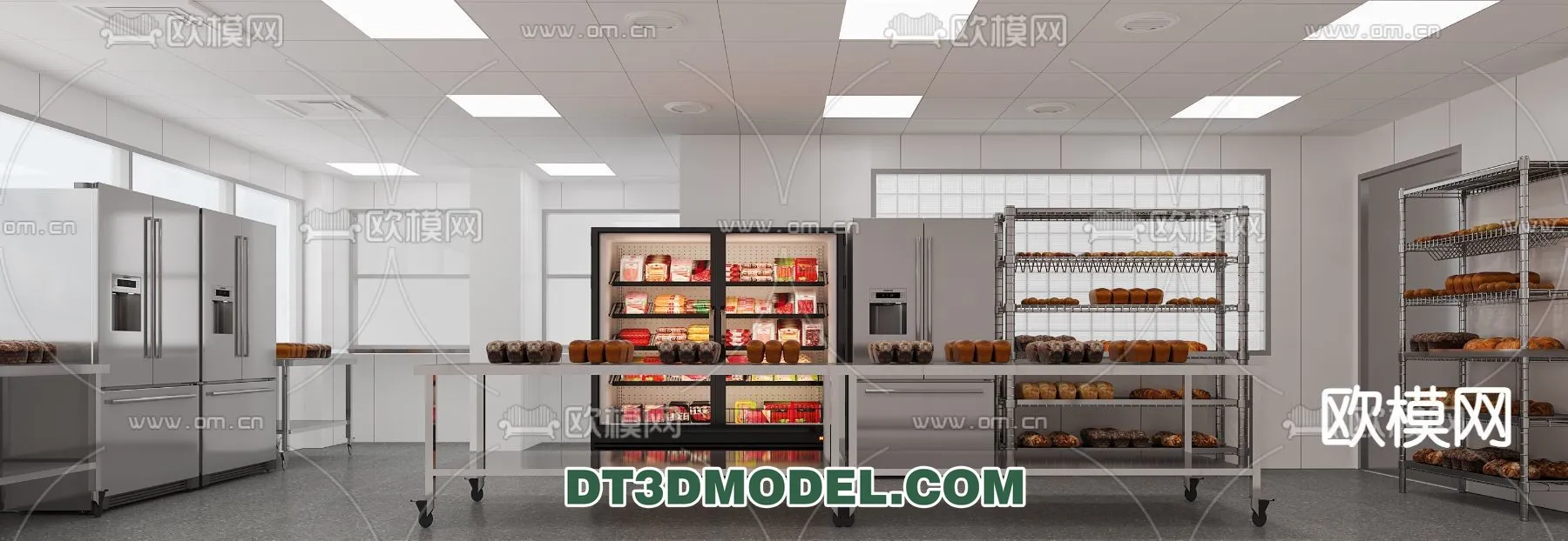 Kitchen for Restaurant - 3D Models - 043