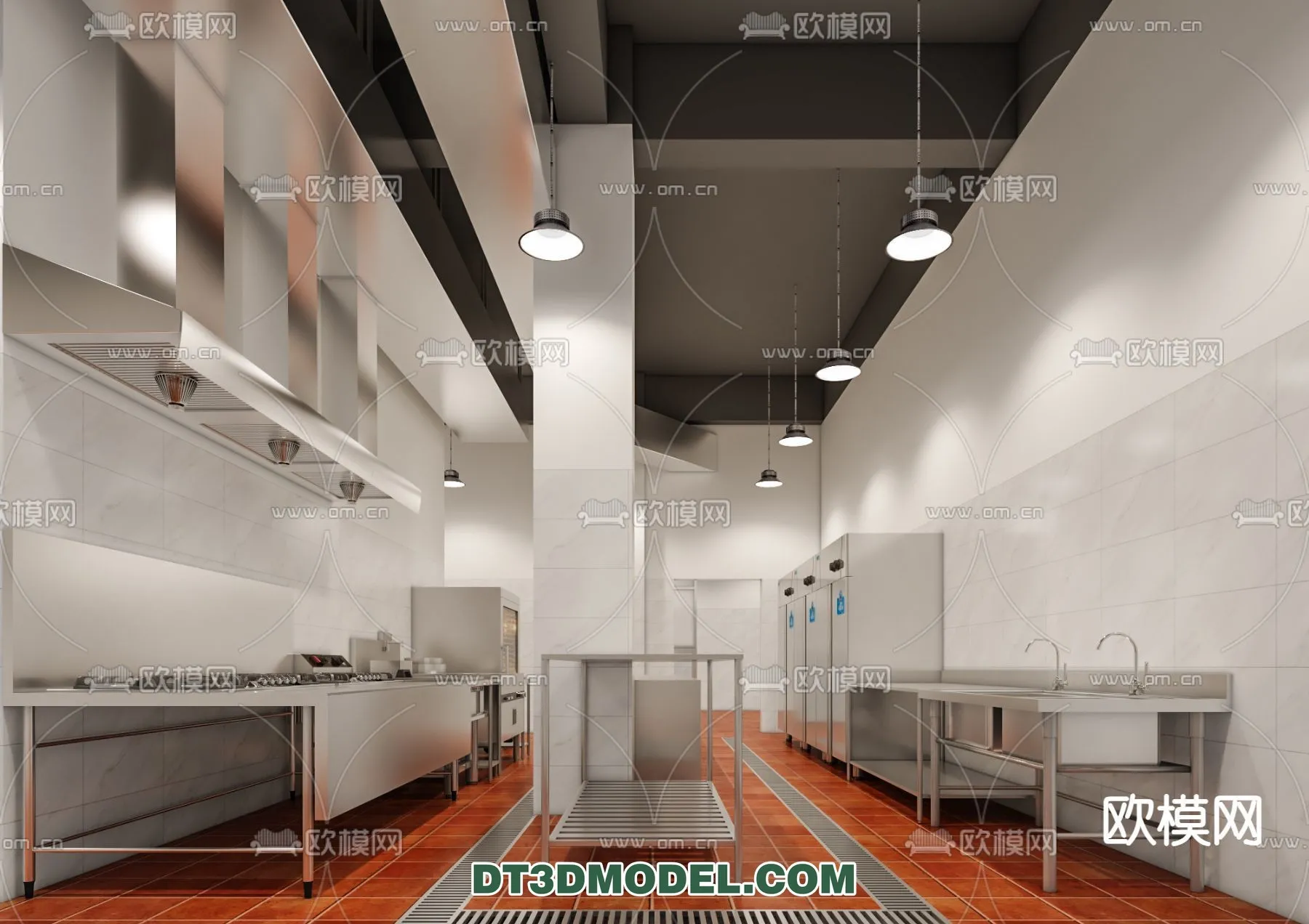 Kitchen for Restaurant - 3D Models - 044