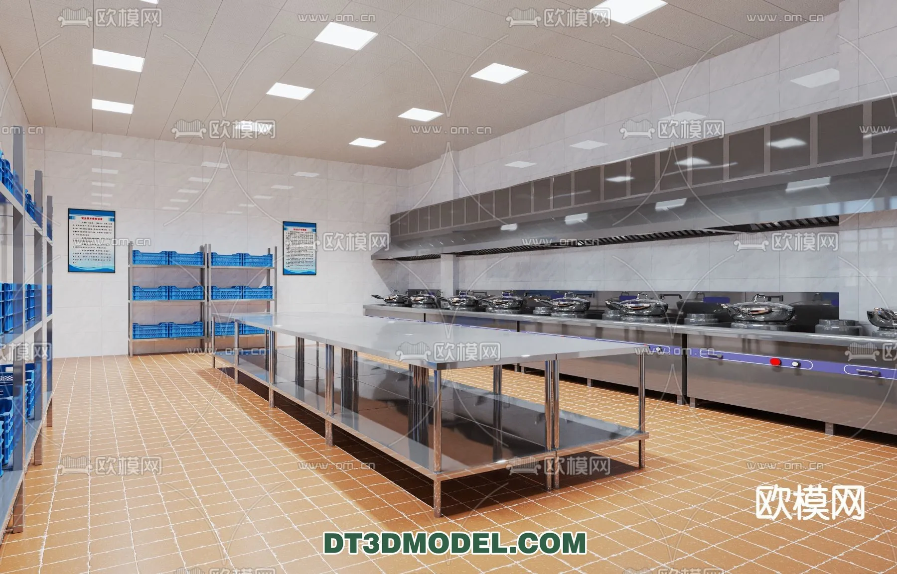 Kitchen for Restaurant - 3D Models - 045