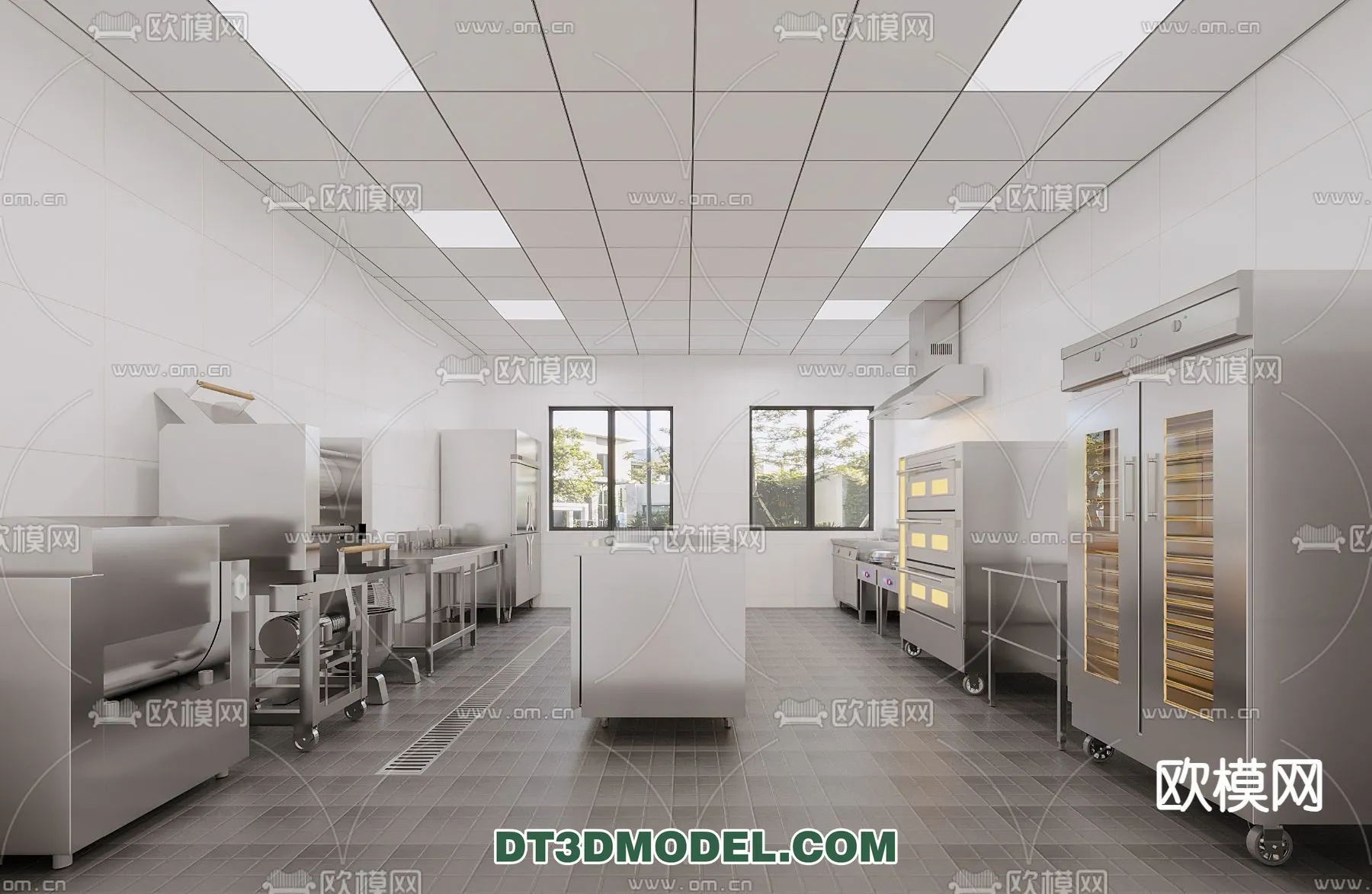 Kitchen for Restaurant - 3D Models - 046