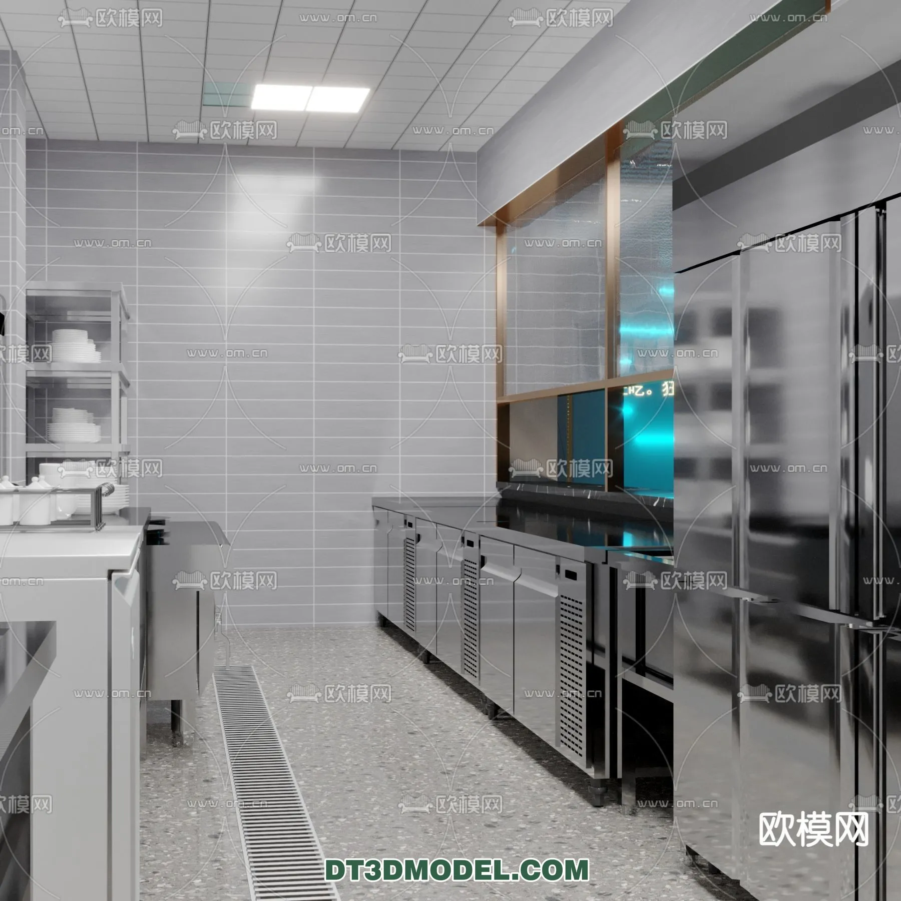Kitchen for Restaurant - 3D Models - 050