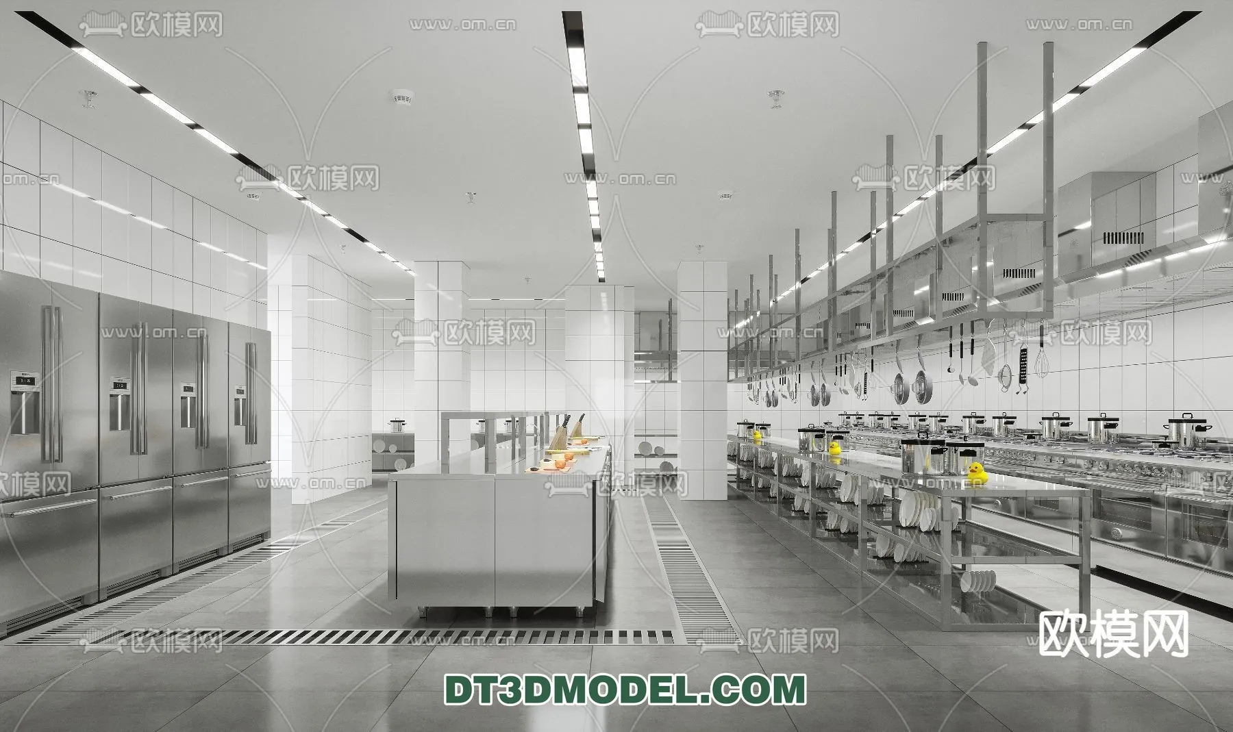 Kitchen for Restaurant - 3D Models - 051