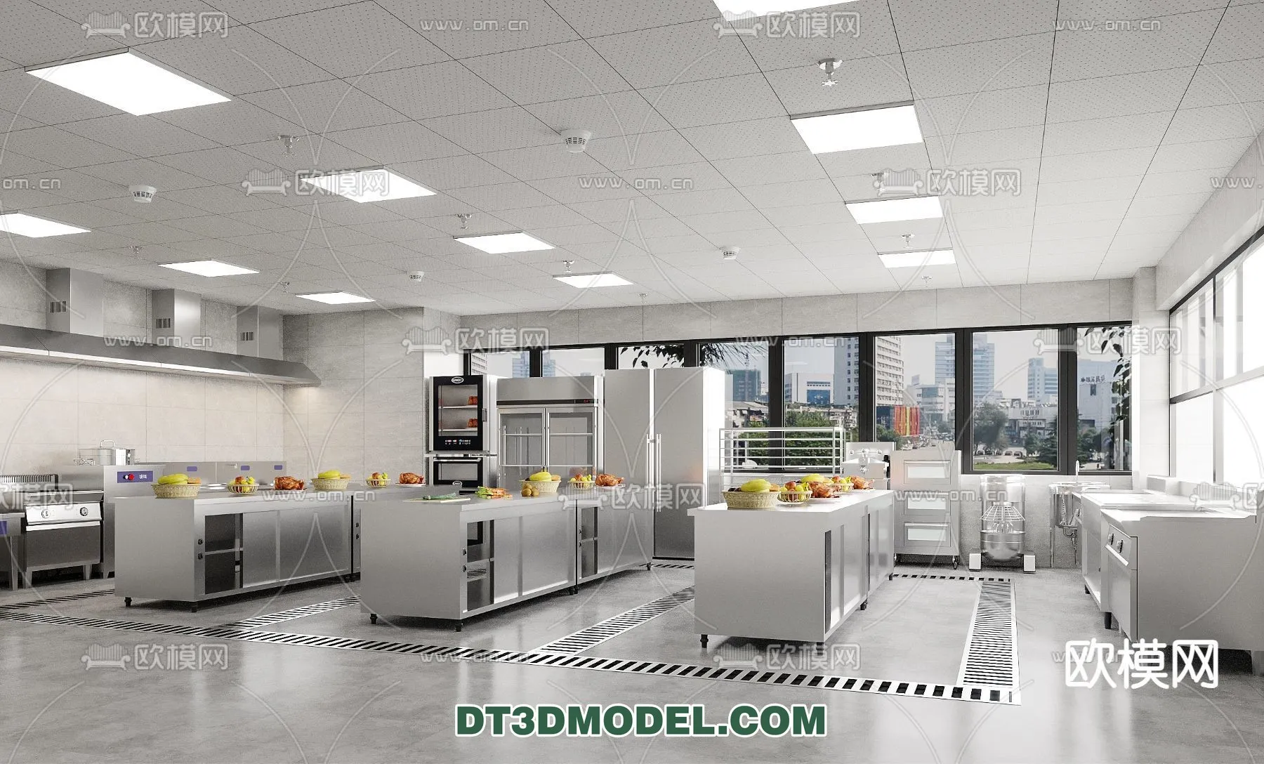 Kitchen for Restaurant - 3D Models - 061