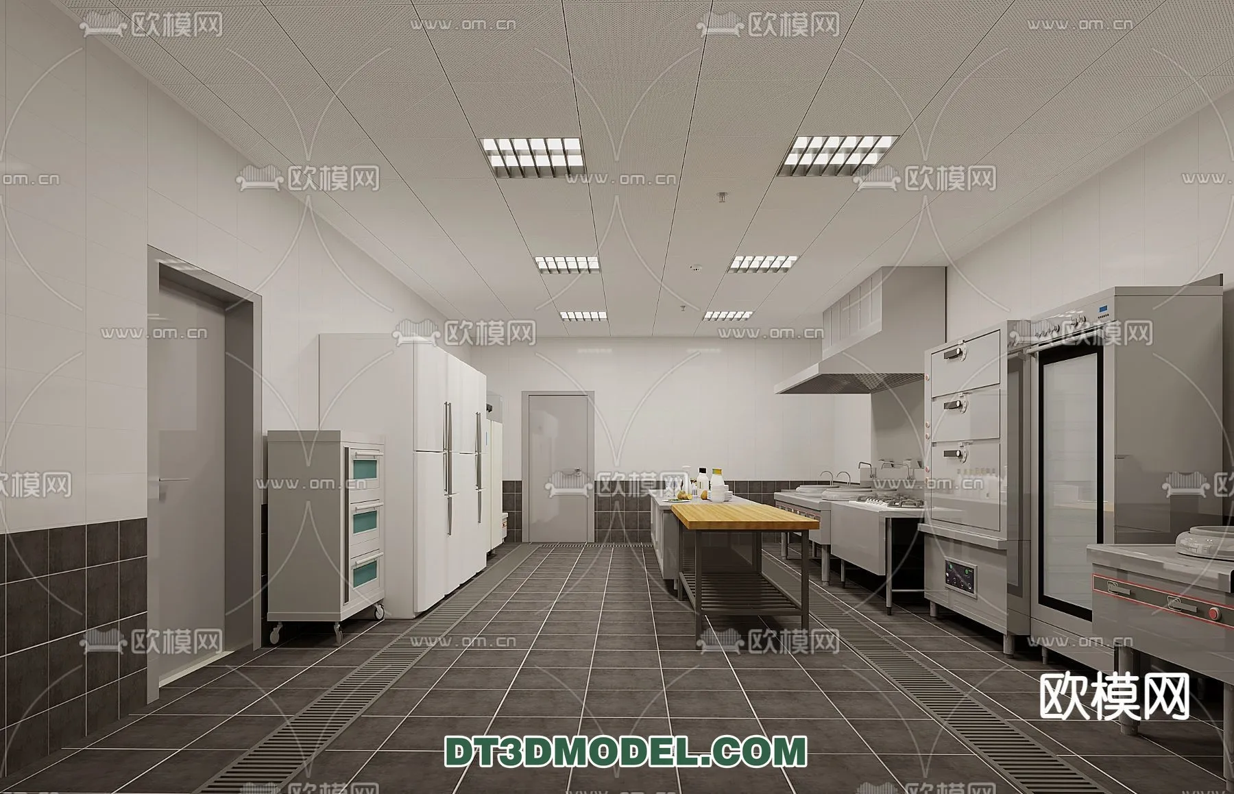 Kitchen for Restaurant - 3D Models - 067