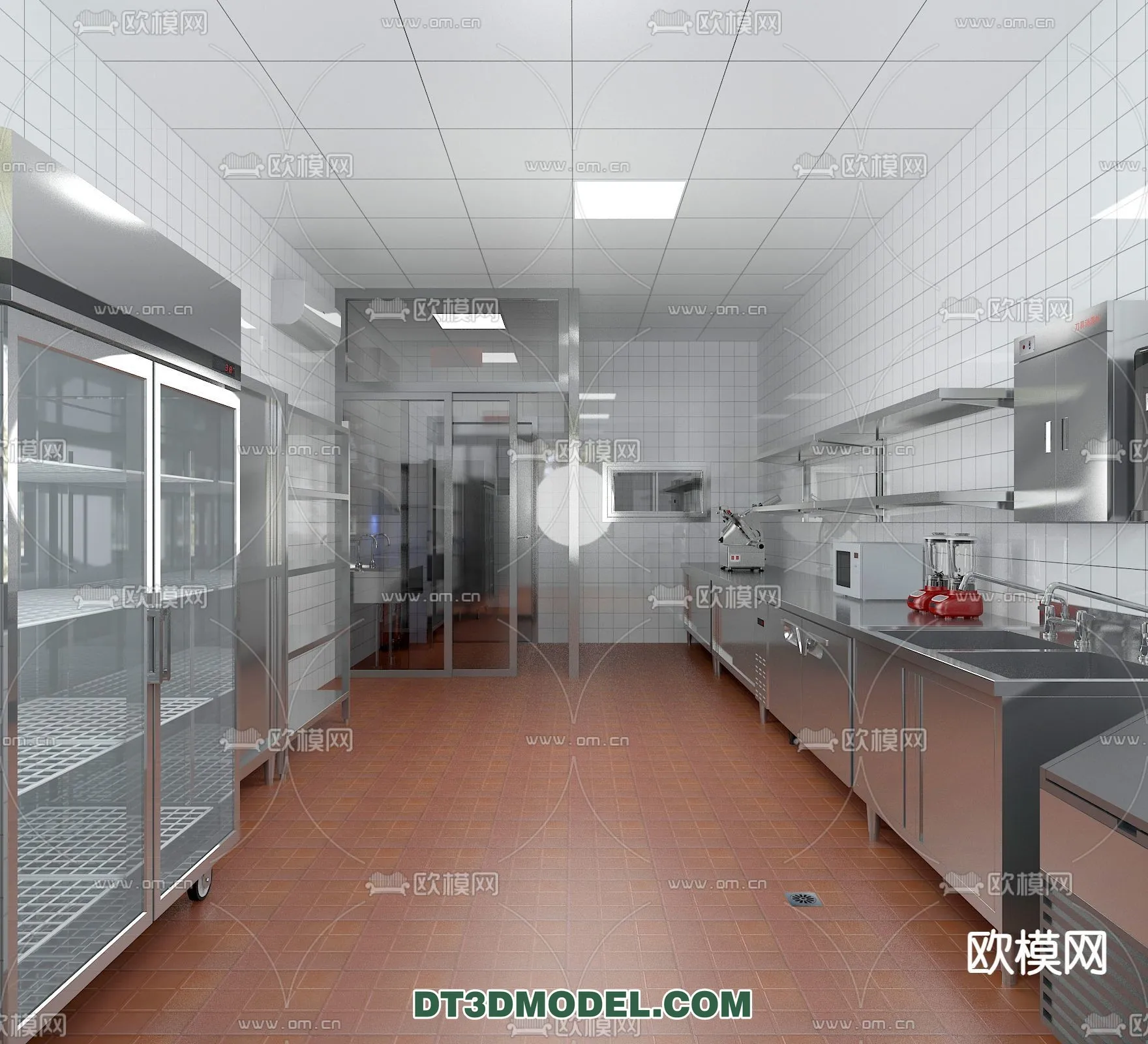 Kitchen for Restaurant - 3D Models - 083